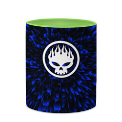 Кружка 3D The Offspring blue energy, цвет: 3D-белый + светло-зеленый — фото 2