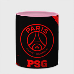 Кружка 3D PSG - red gradient, цвет: 3D-белый + розовый — фото 2