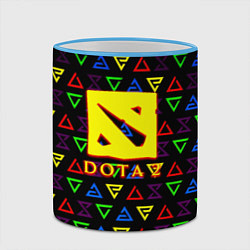 Кружка 3D Dota pattern witcher, цвет: 3D-небесно-голубой кант — фото 2