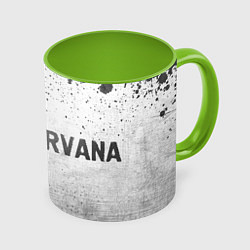 Кружка 3D Nirvana - white gradient по-горизонтали, цвет: 3D-белый + светло-зеленый