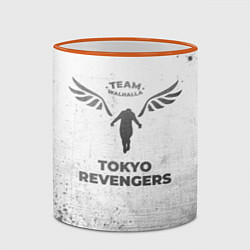 Кружка 3D Tokyo Revengers - white gradient, цвет: 3D-оранжевый кант — фото 2