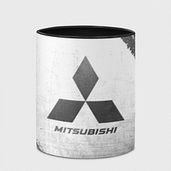 Кружка 3D Mitsubishi - white gradient, цвет: 3D-белый + черный — фото 2