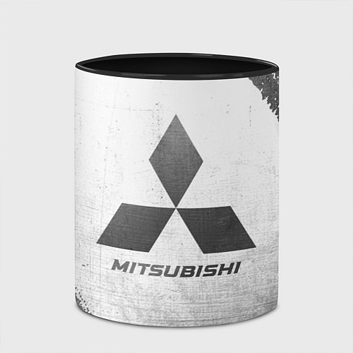Кружка цветная Mitsubishi - white gradient / 3D-Белый + черный – фото 2