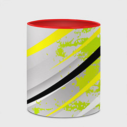 Кружка 3D Color white light green, цвет: 3D-белый + красный — фото 2