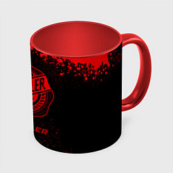 Кружка 3D Chrysler - red gradient, цвет: 3D-белый + красный