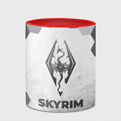 Кружка 3D Skyrim - white gradient, цвет: 3D-белый + красный — фото 2