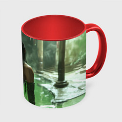 Кружка 3D Джейд в кислоте, цвет: 3D-белый + красный