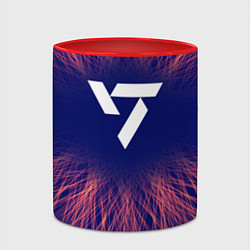 Кружка 3D Seventeen red energy, цвет: 3D-белый + красный — фото 2