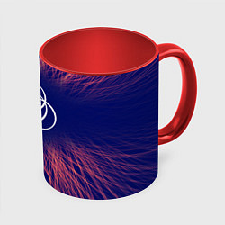 Кружка 3D Elden Ring red energy, цвет: 3D-белый + красный