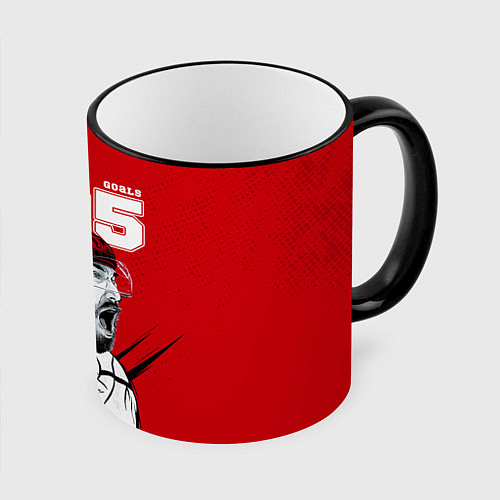Кружка цветная Alex Ovechkin 895 / 3D-Черный кант – фото 1