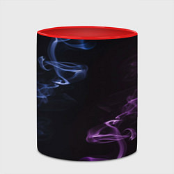 Кружка 3D Color black blue pink, цвет: 3D-белый + красный — фото 2