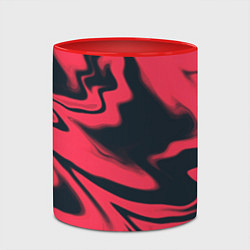Кружка 3D Color black red, цвет: 3D-белый + красный — фото 2