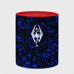 Кружка 3D Skyrim blue energy, цвет: 3D-белый + красный — фото 2