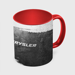 Кружка 3D Chrysler - grey gradient по-горизонтали, цвет: 3D-белый + красный