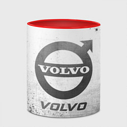 Кружка 3D Volvo - white gradient, цвет: 3D-белый + красный — фото 2