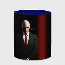 Кружка 3D Агент Hitman, цвет: 3D-белый + синий — фото 2