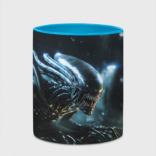 Кружка цветная Чужой космос / 3D-Белый + небесно-голубой – фото 2