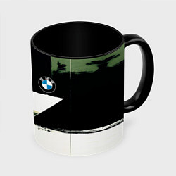 Кружка 3D BMW логотип, цвет: 3D-белый + черный