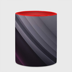 Кружка 3D Color black grey, цвет: 3D-белый + красный — фото 2