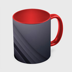 Кружка 3D Color black grey, цвет: 3D-белый + красный
