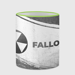 Кружка 3D Fallout - white gradient по-горизонтали, цвет: 3D-светло-зеленый кант — фото 2