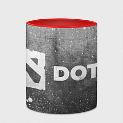 Кружка 3D Dota - grey gradient по-горизонтали, цвет: 3D-белый + красный — фото 2