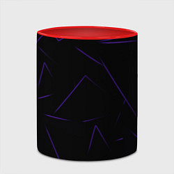 Кружка 3D Color purple line, цвет: 3D-белый + красный — фото 2