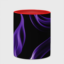 Кружка 3D Purple abstraction, цвет: 3D-белый + красный — фото 2