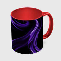 Кружка 3D Purple abstraction, цвет: 3D-белый + красный