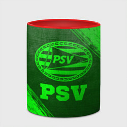 Кружка 3D PSV - green gradient, цвет: 3D-белый + красный — фото 2
