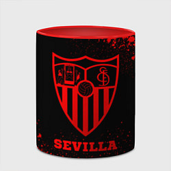 Кружка 3D Sevilla - red gradient, цвет: 3D-белый + красный — фото 2