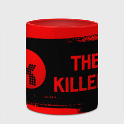 Кружка 3D The Killers - red gradient по-горизонтали, цвет: 3D-белый + красный — фото 2
