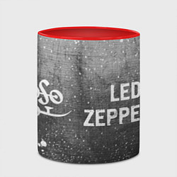 Кружка 3D Led Zeppelin - grey gradient по-горизонтали, цвет: 3D-белый + красный — фото 2