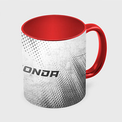 Кружка 3D Honda - white gradient по-горизонтали, цвет: 3D-белый + красный