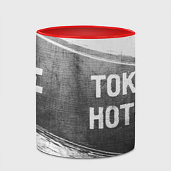 Кружка 3D Tokio Hotel - grey gradient по-горизонтали, цвет: 3D-белый + красный — фото 2