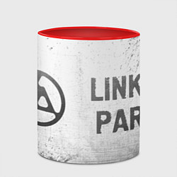 Кружка 3D Linkin Park 2024 - white gradient по-горизонтали, цвет: 3D-белый + красный — фото 2