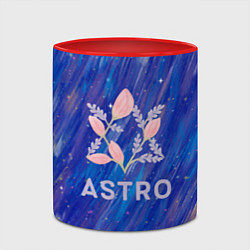 Кружка 3D Astro логотип из цветов, цвет: 3D-белый + красный — фото 2