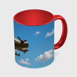 Кружка 3D Бомбардиро крокодило, цвет: 3D-белый + красный