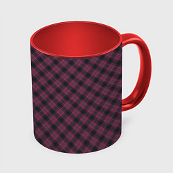Кружка 3D Tartan, цвет: 3D-белый + красный