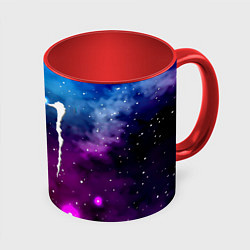 Кружка 3D Monster energy neon space, цвет: 3D-белый + красный