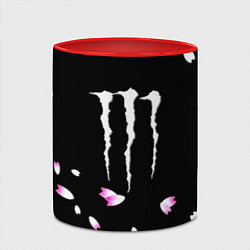 Кружка 3D Monster energy sakura, цвет: 3D-белый + красный — фото 2