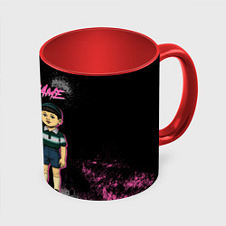 Кружка 3D Squid game 3 season, цвет: 3D-белый + красный