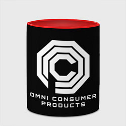 Кружка 3D OCP - RoboCop, цвет: 3D-белый + красный — фото 2