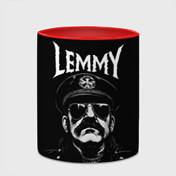 Кружка 3D Motorhead - lemmy, цвет: 3D-белый + красный — фото 2