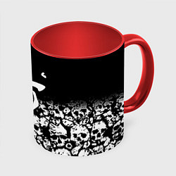 Кружка 3D Doom черепа, цвет: 3D-белый + красный