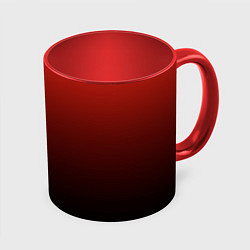 Кружка 3D Red gradient, цвет: 3D-белый + красный