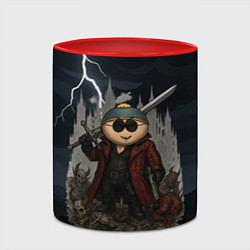 Кружка 3D Эрик Картман Devil May Cry, цвет: 3D-белый + красный — фото 2