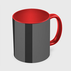 Кружка 3D Color black and grey, цвет: 3D-белый + красный