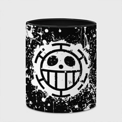 Кружка 3D Пираты сердца - лого, цвет: 3D-белый + черный — фото 2
