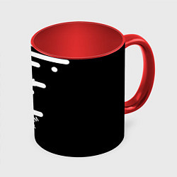 Кружка 3D Тоттенхэм Хотспур геометрия, цвет: 3D-белый + красный